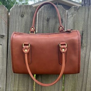 Vintage Coach Cognac Leather Satchel